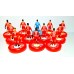 Subbuteo Andrew Table Soccer Olympiacos Uefa Conference League kit on WSB Professional bases